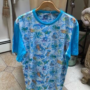 Colorful Graphic T-Shirt Bermuda Island size XL Vacation Top